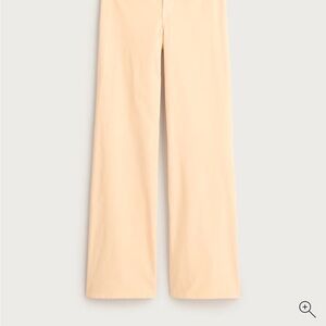 J. Crew Wide-Leg Pants in Light Peach